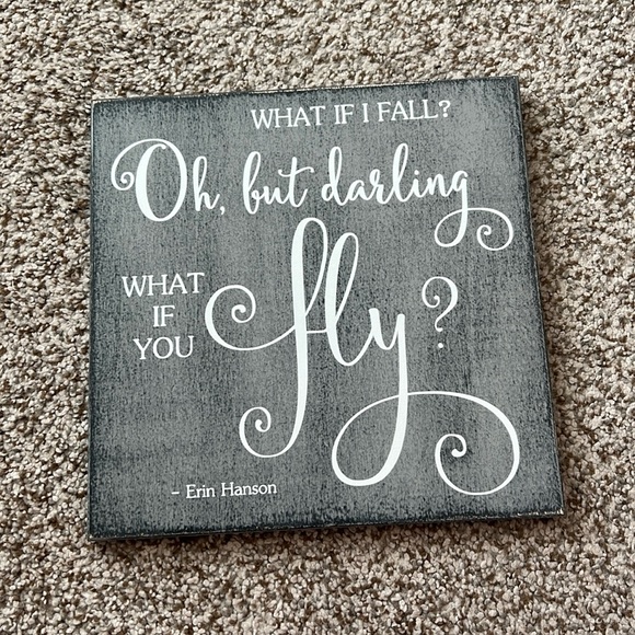 Wall Decor What If I Fall Oh But Darling What If You Fly Wall Art